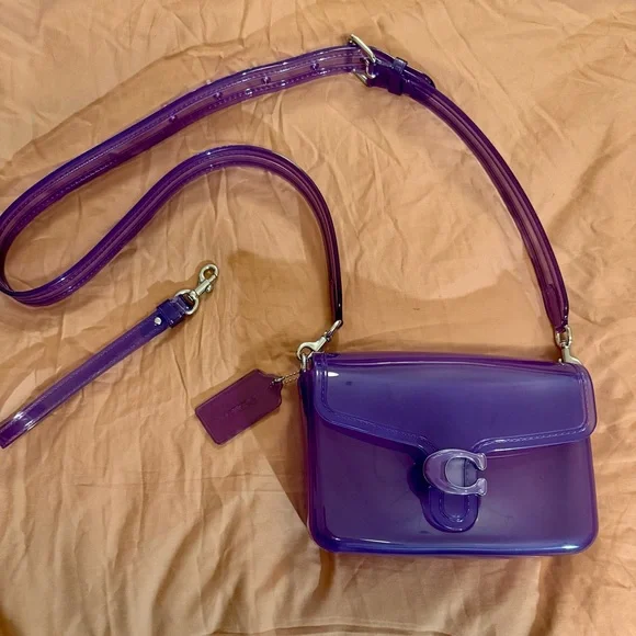 COACH Jelly Tabby in bright grape/purple/silver 💜 - Picture 2 of 10